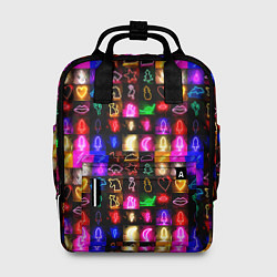 Рюкзак женский Neon glowing objects, цвет: 3D-принт