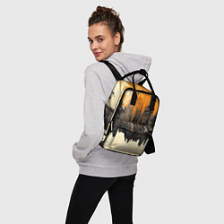 Рюкзак женский Гранжевый город, цвет: 3D-принт — фото 2