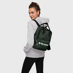 Рюкзак женский Lorem Ipsum - зелёный лабиринт, цвет: 3D-принт — фото 2