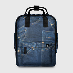 Рюкзак женский Джинсовка jeans, цвет: 3D-принт