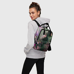 Рюкзак женский Абстрактные краски и силуэты, цвет: 3D-принт — фото 2