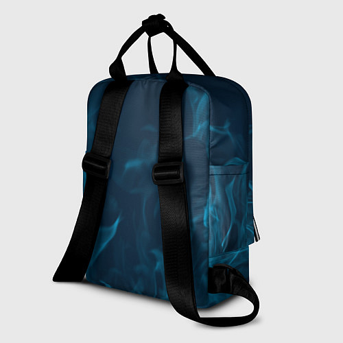 Женский рюкзак Cuphead синий огонь / 3D-принт – фото 2