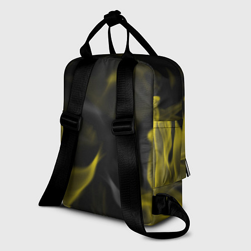 Женский рюкзак Cuphead жёлтый огонь / 3D-принт – фото 2