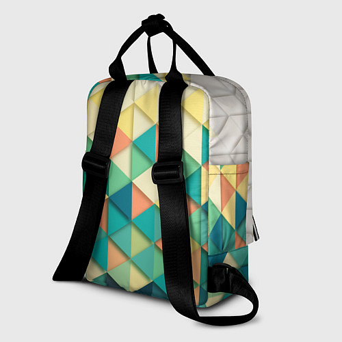Женский рюкзак Мозаичный градиент / 3D-принт – фото 2