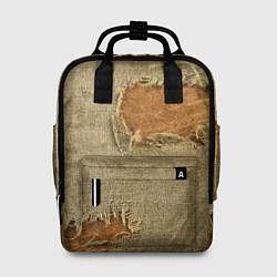 Рюкзак женский Старая рваная мешковина - авангард, цвет: 3D-принт