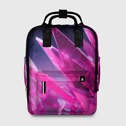 Рюкзак женский Розовые кристаллы, цвет: 3D-принт