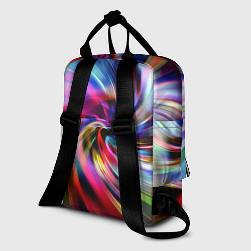 Женский рюкзак Радужная спираль / 3D-принт – фото 2