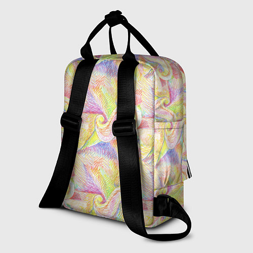 Женский рюкзак Цветные карандаши графика / 3D-принт – фото 2