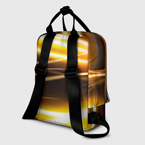 Женский рюкзак Желтые неоновые полосы / 3D-принт – фото 2