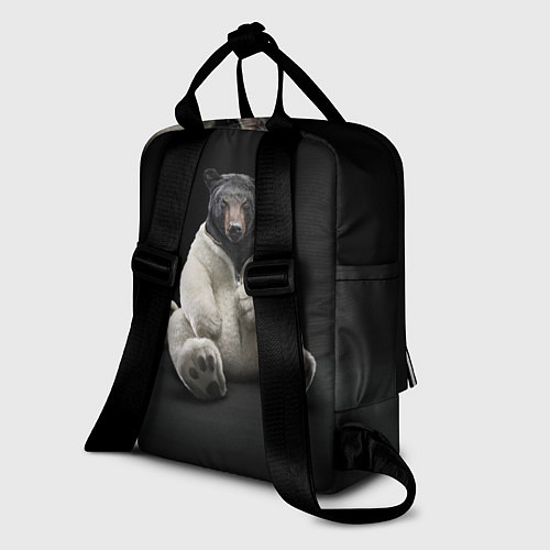 Женский рюкзак Медведь в костюме ростовой куклы / 3D-принт – фото 2