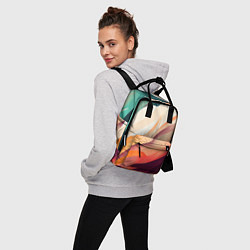 Рюкзак женский Акварельная нарисованная абстракция, цвет: 3D-принт — фото 2