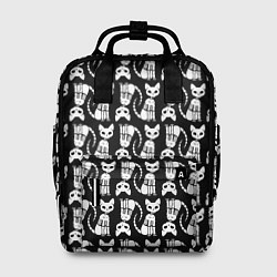 Женский рюкзак Скелет кошки - Halloween pattern