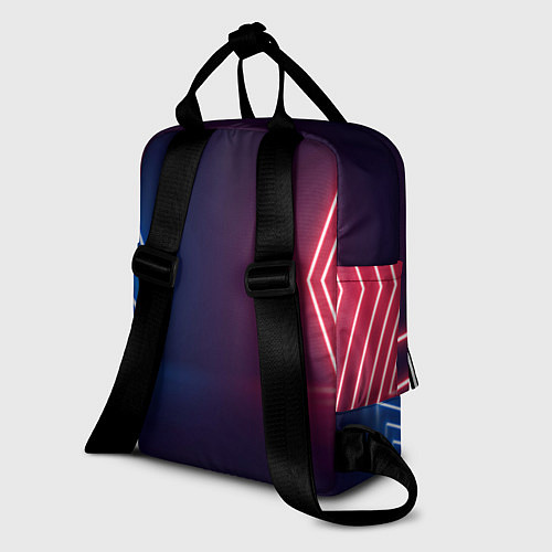 Женский рюкзак Искусственный интеллект AI technology неоновый све / 3D-принт – фото 2