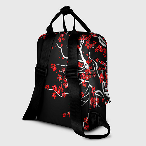 Женский рюкзак Сакура в цвету / 3D-принт – фото 2