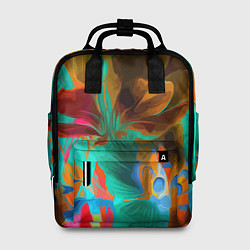 Женский рюкзак Растительная абстрактная композиция