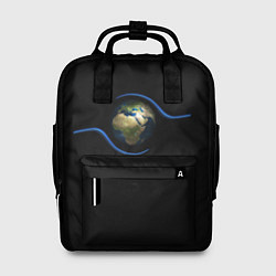 Рюкзак женский Планета Земля в руках человека, цвет: 3D-принт