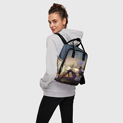 Рюкзак женский Грустная Люси, цвет: 3D-принт — фото 2