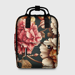 Рюкзак женский Цветы в стиле рококо, цвет: 3D-принт