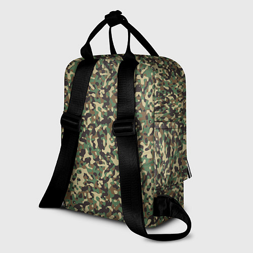 Женский рюкзак Камуфляж Woodland мелкий / 3D-принт – фото 2