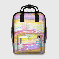 Рюкзак женский Капли солнечного света абстракция, цвет: 3D-принт