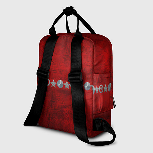 Женский рюкзак Красный градиент / 3D-принт – фото 2