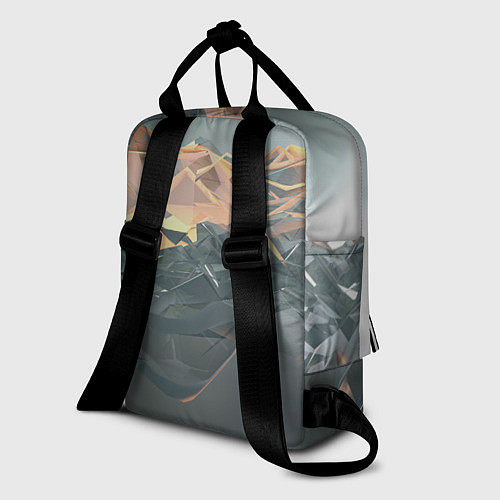Женский рюкзак Абстрактное жидкое стекло / 3D-принт – фото 2