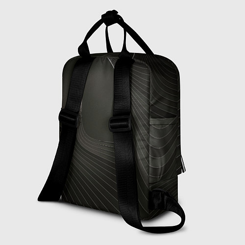 Женский рюкзак Чёрная спираль / 3D-принт – фото 2