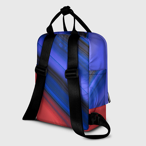 Женский рюкзак Синий и красный песок / 3D-принт – фото 2