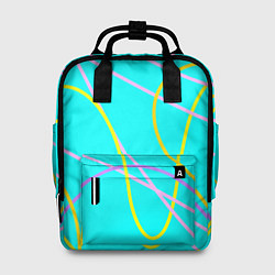 Рюкзак женский Волнистые линии, цвет: 3D-принт