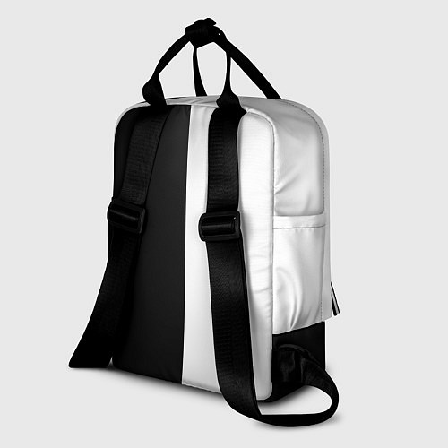 Женский рюкзак ШБ черно-белый вариант / 3D-принт – фото 2