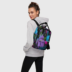 Рюкзак женский Для граффити - абстрактные брызги, цвет: 3D-принт — фото 2