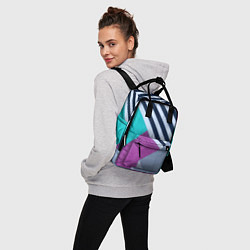 Рюкзак женский Разнообразные абстрактные паттерны, цвет: 3D-принт — фото 2