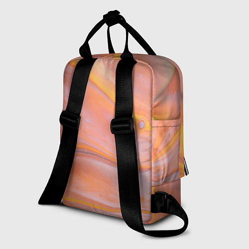 Женский рюкзак Оранжевая река и краски / 3D-принт – фото 2