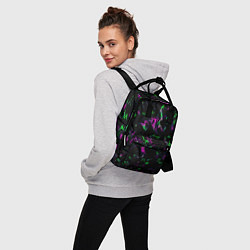 Рюкзак женский Токсичные кляксы, цвет: 3D-принт — фото 2