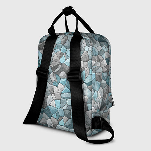 Женский рюкзак Мозаика из цветных камней / 3D-принт – фото 2