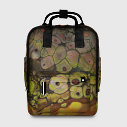 Рюкзак женский Оранжевые камни, вода и краски, цвет: 3D-принт