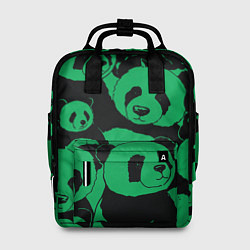 Женский рюкзак Panda green pattern