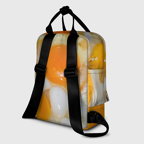 Женский рюкзак Яичница с салом / 3D-принт – фото 2