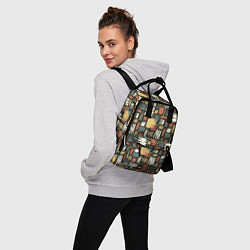 Рюкзак женский Узор штрихованный, цвет: 3D-принт — фото 2