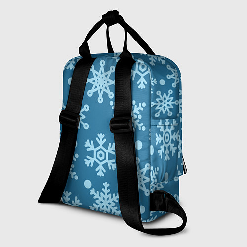 Женский рюкзак Blue snow / 3D-принт – фото 2