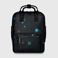Рюкзак женский Снежиночки, цвет: 3D-принт