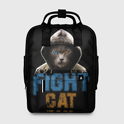 Рюкзак женский Бойцовский клуб : бойцовский кот, цвет: 3D-принт