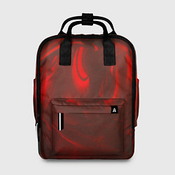 Рюкзак женский Темно красные волны, цвет: 3D-принт