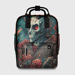 Рюкзак женский Череп самурая, цвет: 3D-принт