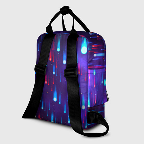 Женский рюкзак Neon rain / 3D-принт – фото 2
