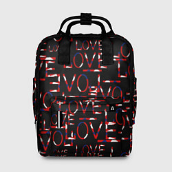 Рюкзак женский Love паттерн, цвет: 3D-принт