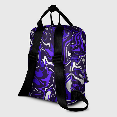 Женский рюкзак Фиолетовая абстракция / 3D-принт – фото 2
