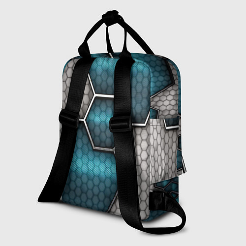 Женский рюкзак Cyber texture abstraction / 3D-принт – фото 2