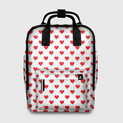 Рюкзак женский Сердечки - паттерн, цвет: 3D-принт