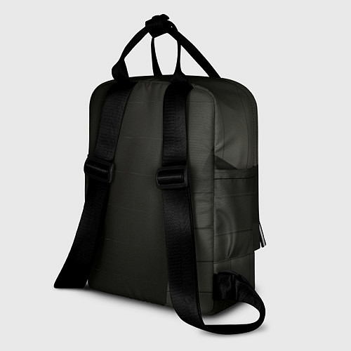 Женский рюкзак Чёрные геометрические металлические листы / 3D-принт – фото 2